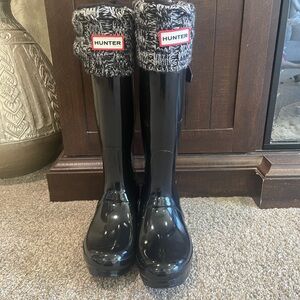 Hunter boots with liner